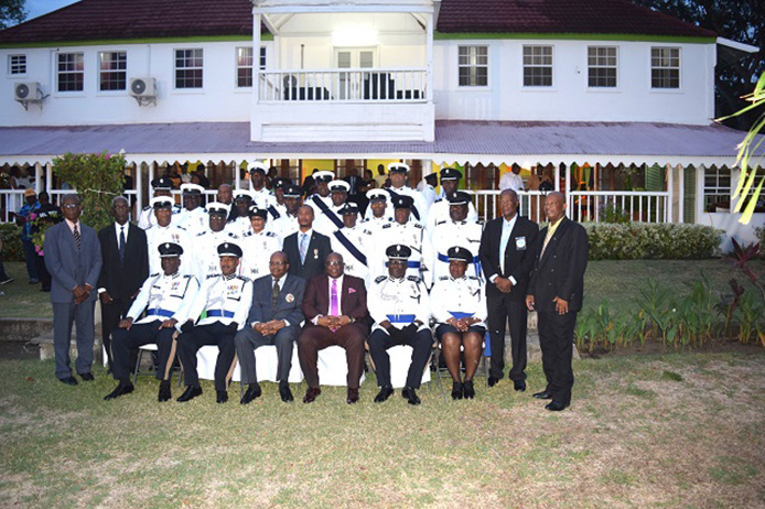 PM Harris, the Governor General and members of the Police High Command