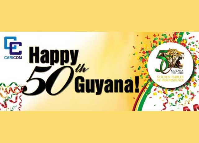 Guyana celebrates its Golden Jubilee Anniversary of Independence