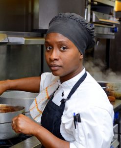 Sous Chef Ricardra Turner is the face and talent behind the increasingly popular Bacarat French Restaurant at Sandals Royal Bahamian