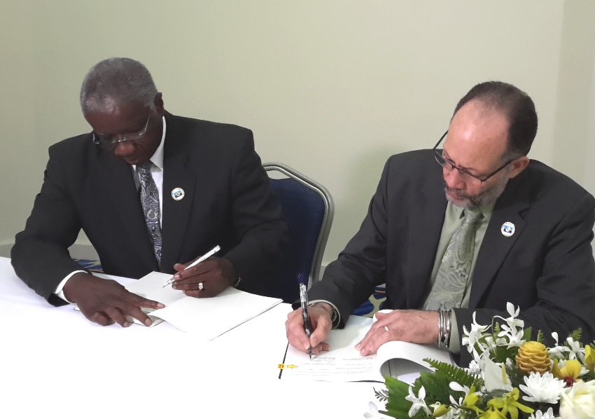 PM Stuart and CARICOM SG sign CARIFESTA XIII agreement