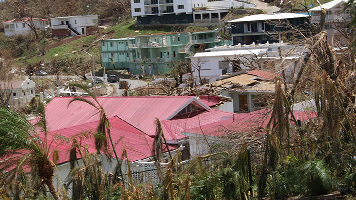 Aftermath of Hurricane Irma in Tortola, BVIs
