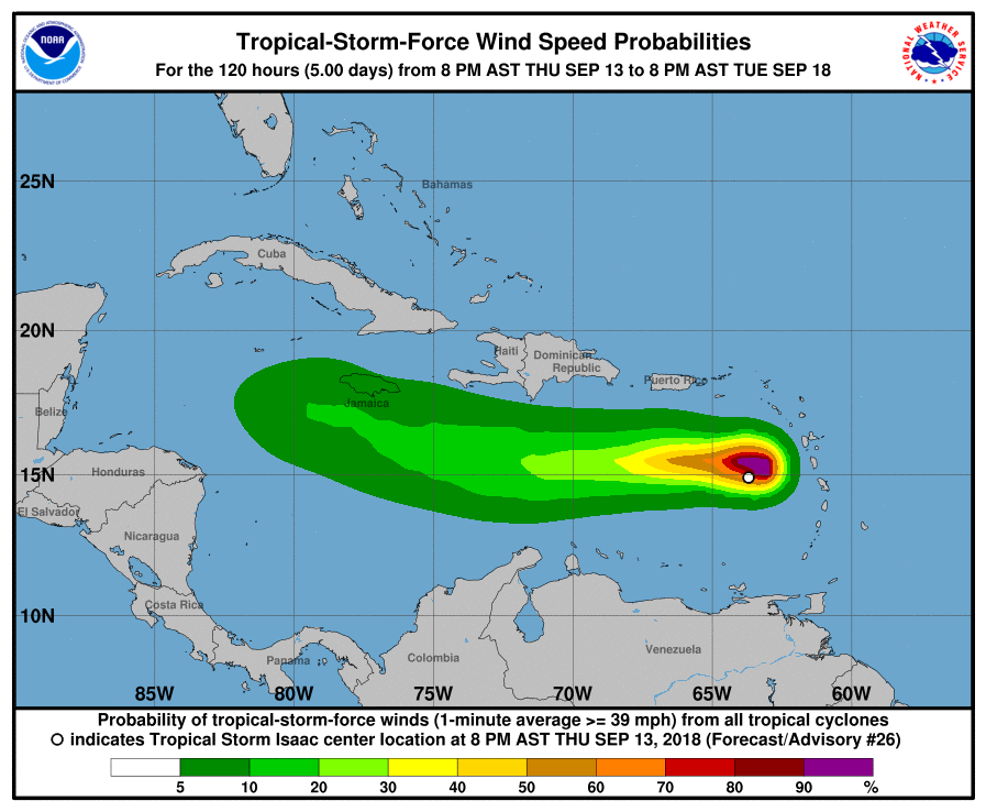 Tropical Storm Isaac Public Advisory #26
