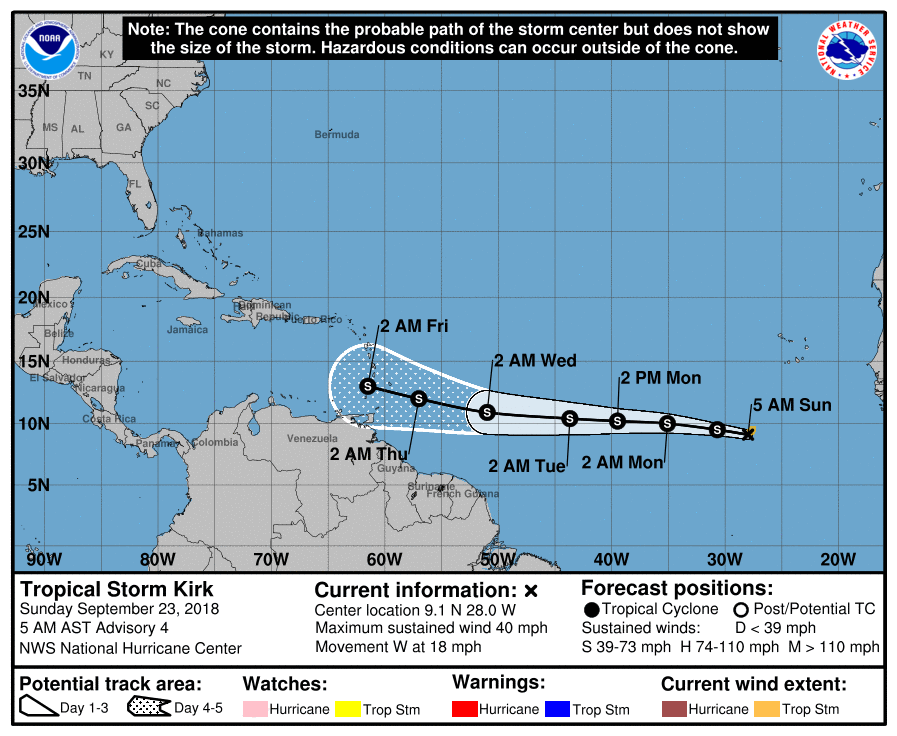 Tropical Storm Kirk Public Advisory #4 3
