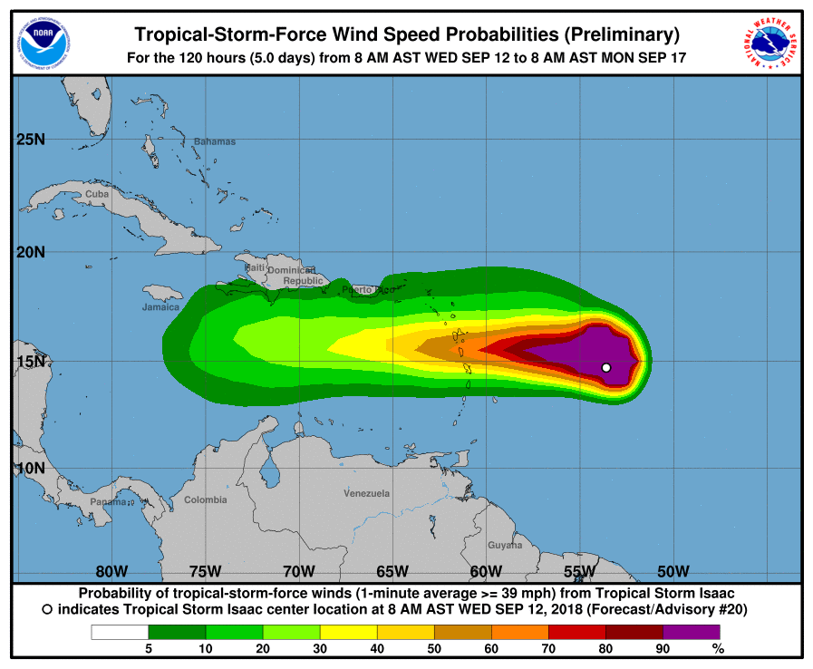 Tropical Storm Isaac Public Advisory #20
