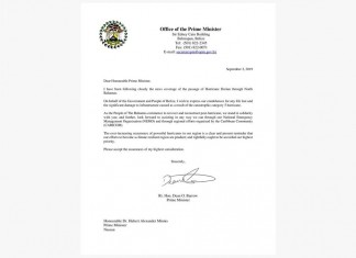 Solidarity Letter to the Prime Minister of The Bahamas