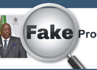 PM Harris Fake Profile