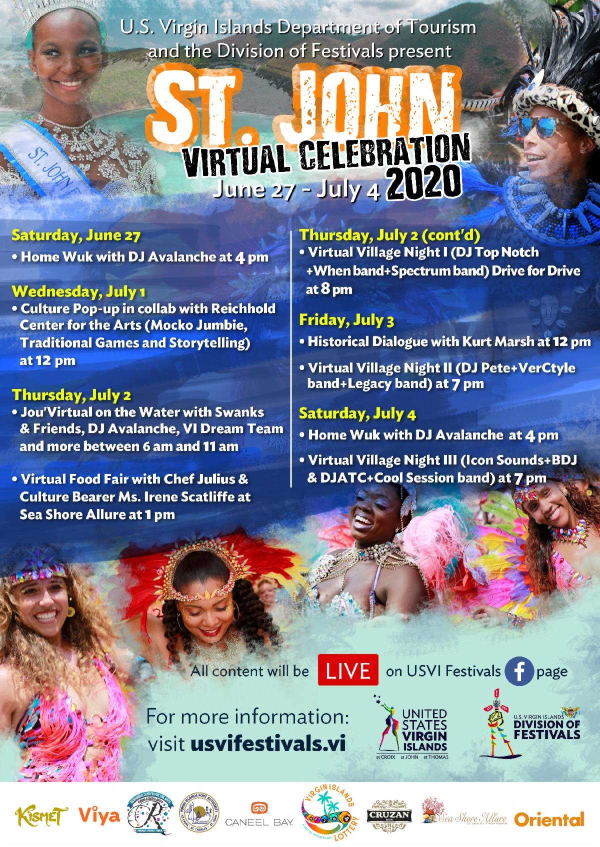 Virtual St John Celebration Schedule