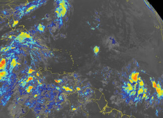 Tropical disturbance heading towards the Lesser Antilles